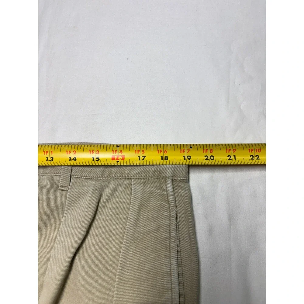 Vintage 90s  Polo Ralph Lauren Chino Pants 38x30 Khaki Pleated Made in USA